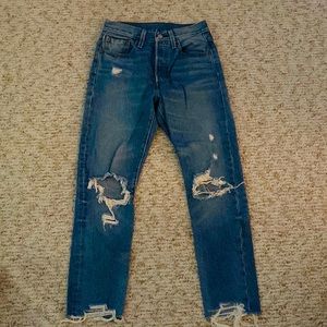 Levis 501 High Waisted Jeans